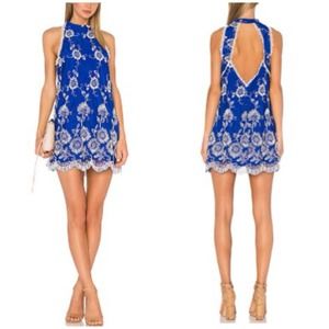 Lovers + Friends Moonlit Blue Mini Dress M